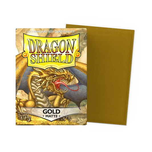 Dragon Shield Matte Sleeves - Gold - 100ct