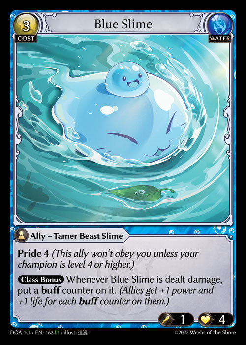 GA TCG - DOA 1st-EN-162: Blue Slime – Black Star Games LLC