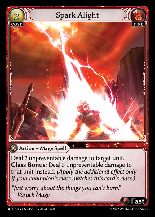 GA TCG - DOA Alter-EN-153: Spark Alight