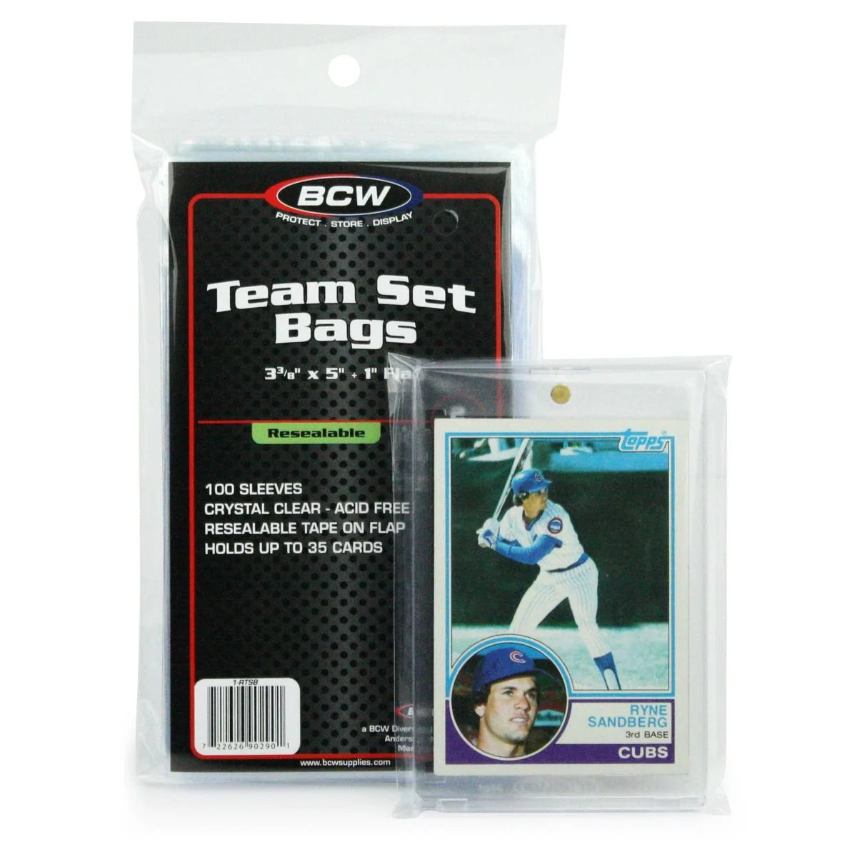 BCW Resealable Team Set Bags 100ct