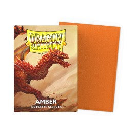 Dragon Shield Matte Sleeves - Amber - 100ct