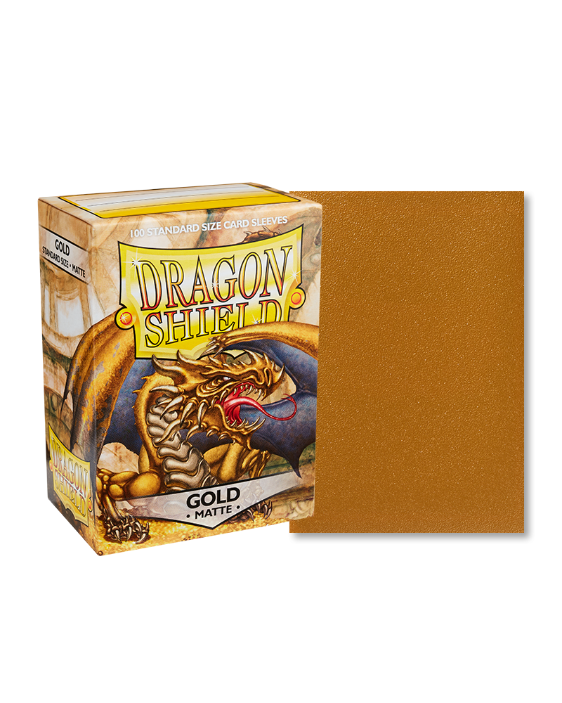 Dragon Shield Matte Sleeves Gold