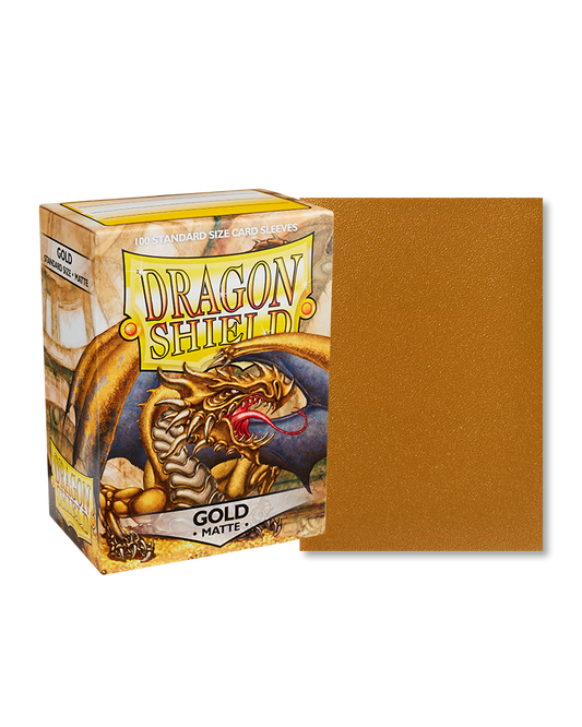 Dragon Shield Matte Sleeves Gold