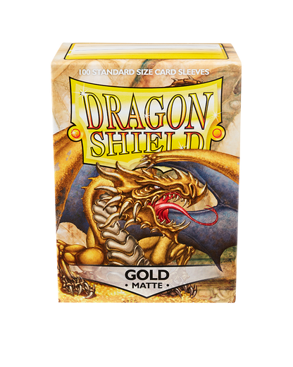 Dragon Shield Matte Sleeves Gold