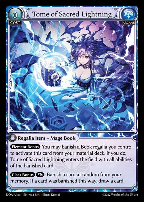 GA TCG - DOA Alter-EN-062: Tome of Sacred Lightning