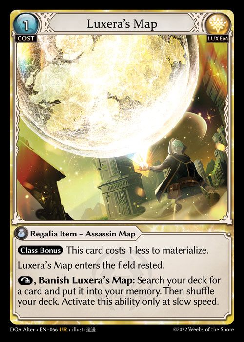 GA TCG - DOA Alter-EN-066: Luxera's Map