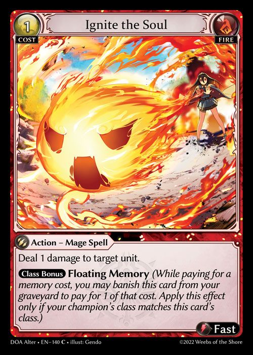 GA TCG - DOA Alter-EN-140: Ignite the Soul