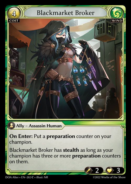 GA TCG - DOA Alter-EN-202: Blackmarket Broker