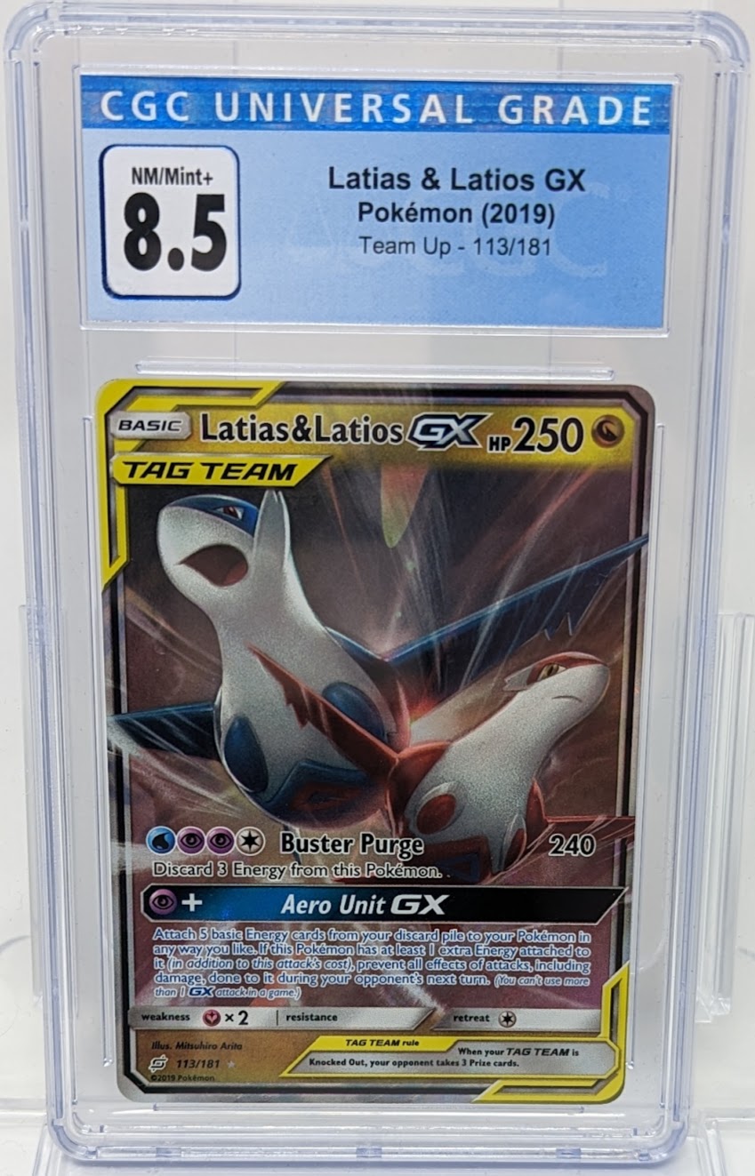 Latias & Latios GX Team Up 2019 Pokemon 113/181 CGC 8.5