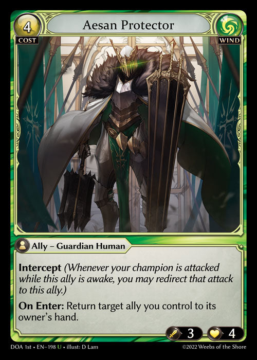 GA TCG - DOA 1st-EN-198: Aesan Protector