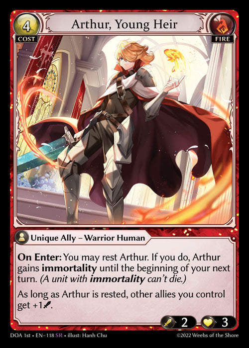 GA TCG - DOA 1st-EN-118: Arthur, Young Heir