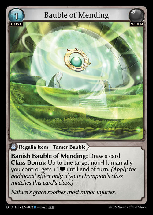 GA TCG - DOA 1st-EN-022: Bauble of Mending