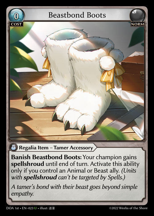 GA TCG - DOA 1st-EN-023: Beastbond Boots