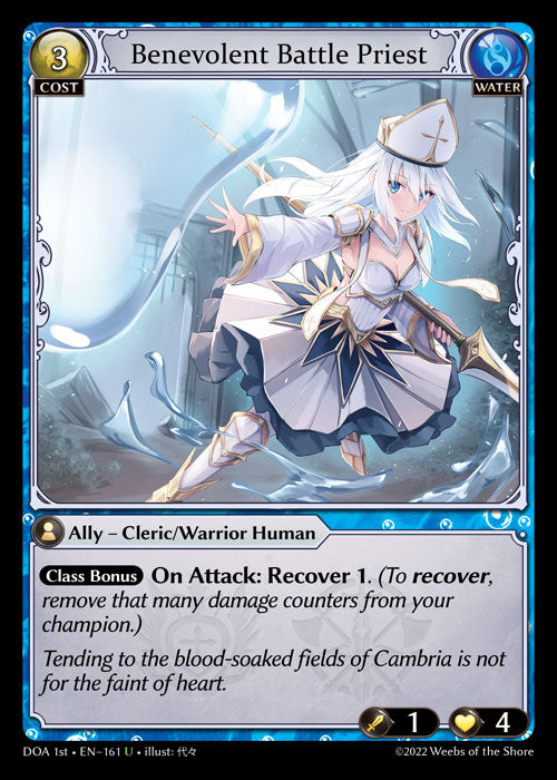 GA TCG - DOA 1st-EN-161: Benevolent Battle Priest