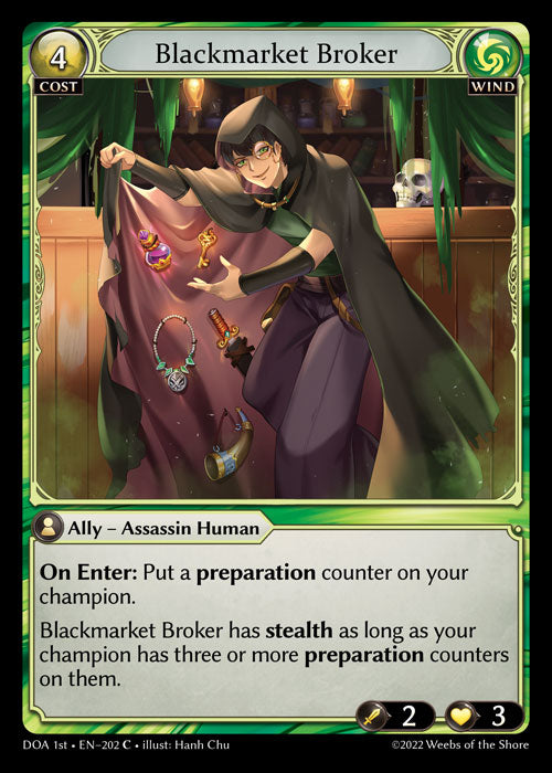 GA TCG - DOA 1st-EN-202: Blackmarket Broker