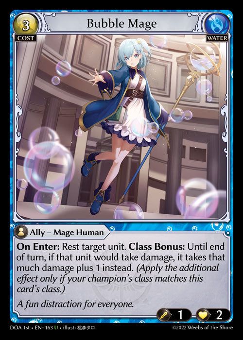 GA TCG - DOA 1st-EN-163: Bubble Mage