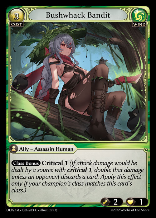 GA TCG - DOA 1st-EN-203: Bushwhack Bandit