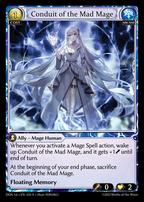 GA TCG - DOA 1st-EN-243: Conduit of the Mad Mage