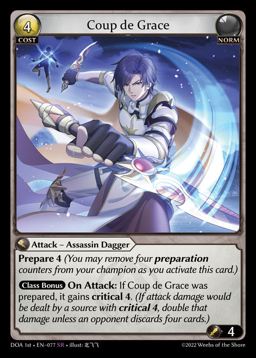 GA TCG - DOA 1st-EN-077: Coup de Grace