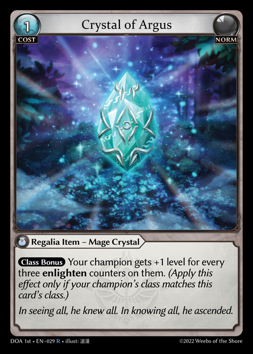 GA TCG - DOA 1st-EN-029: Crystal of Argus