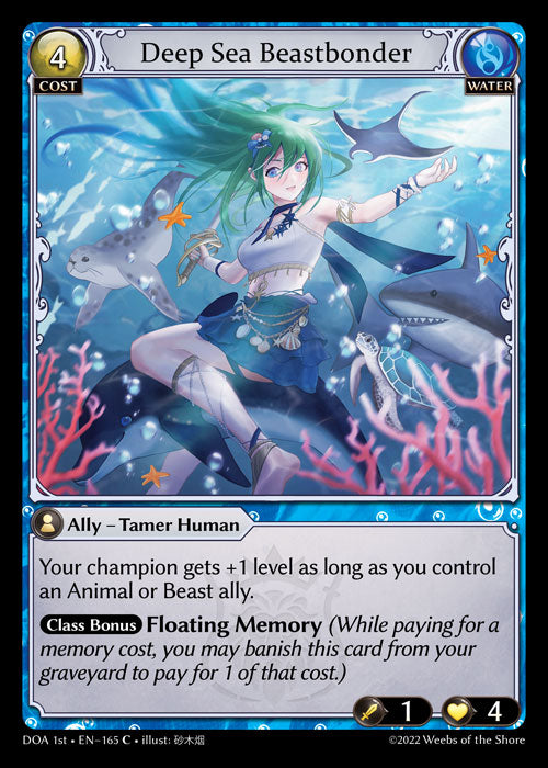 GA TCG - DOA 1st-EN-165: Deep Sea Beastbonder