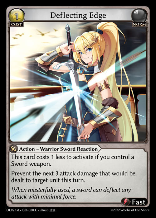 GA TCG - DOA 1st-EN-080: Deflecting Edge