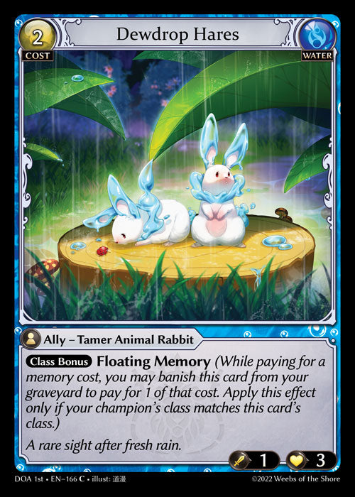 GA TCG - DOA 1st-EN-166: Dewdrop Hares