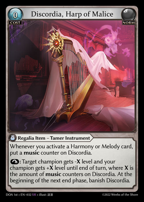 GA TCG - DOA Alter-EN-032: Discordia, Harp of Malice