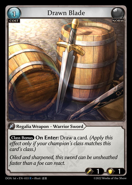 GA TCG - DOA 1st-EN-033: Drawn Blade