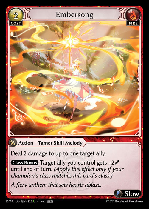 GA TCG - DOA 1st-EN-129: Embersong