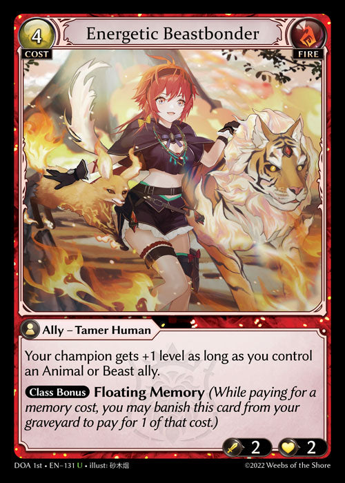 GA TCG - DOA 1st-EN-131: Energetic Beastbonder