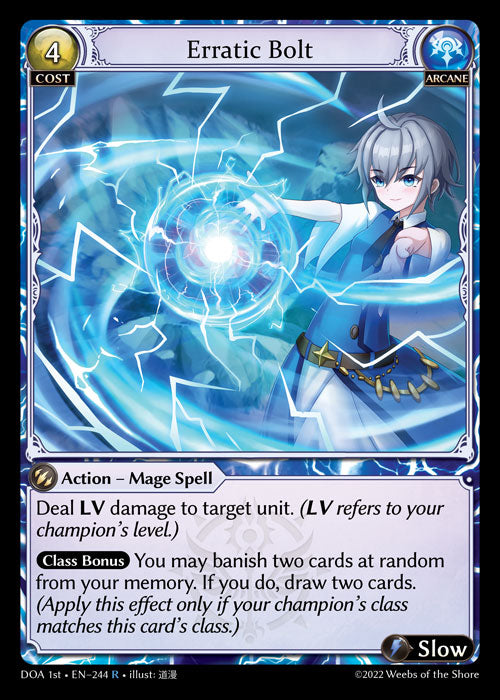 GA TCG - DOA 1st-EN-244: Erratic Bolt