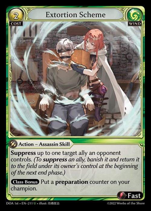 GA TCG - DOA Alter-EN-211: Extortion Scheme