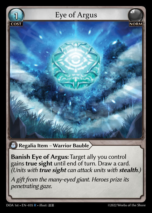 GA TCG - DOA 1st-EN-035: Eye of Argus