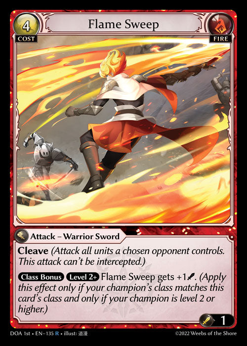 GA TCG - DOA 1st-EN-135: Flame Sweep