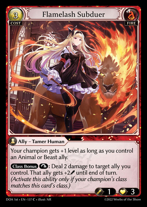 GA TCG - DOA 1st-EN-137: Flamelash Subduer