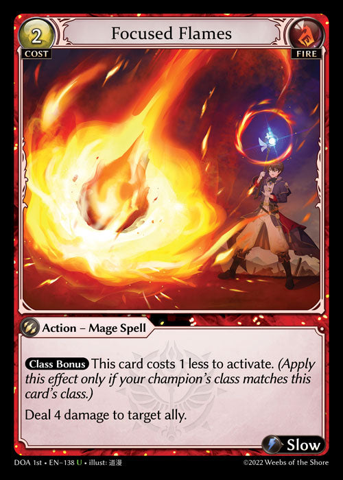 GA TCG - DOA 1st-EN-138: Focused Flames