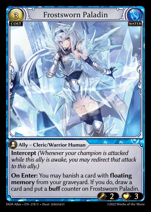 GA TCG - DOA Alter-EN-278: Frostsworn Paladin
