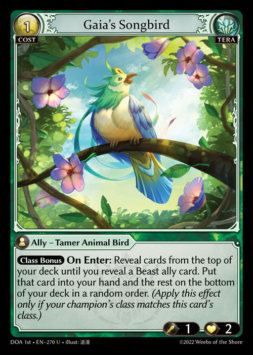 GA TCG - DOA 1st-EN-270: Gaia's Songbird Foil