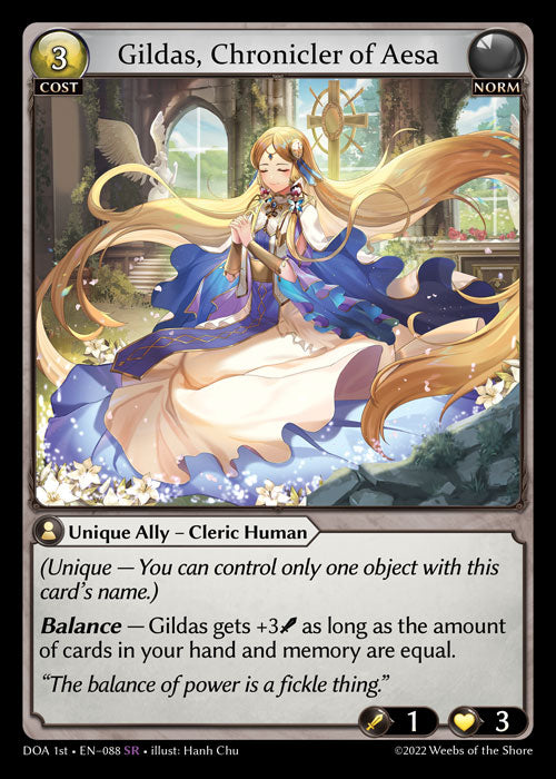 GA TCG - DOA 1st-EN-088: Gildas, Chronicler of Aesa