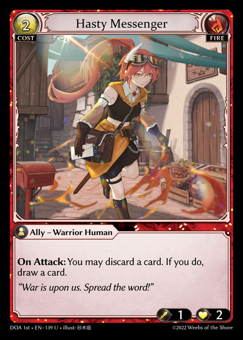 GA TCG - DOA Alter-EN-139: Hasty Messenger