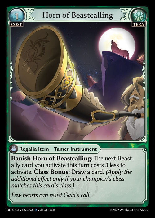 GA TCG - DOA 1st-EN-068: Horn of Beastcalling