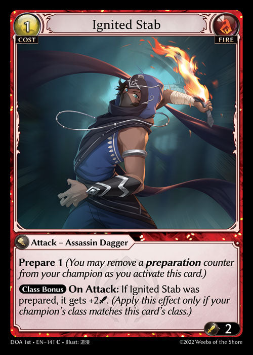 GA TCG - DOA 1st-EN-141: Ingnited Stab