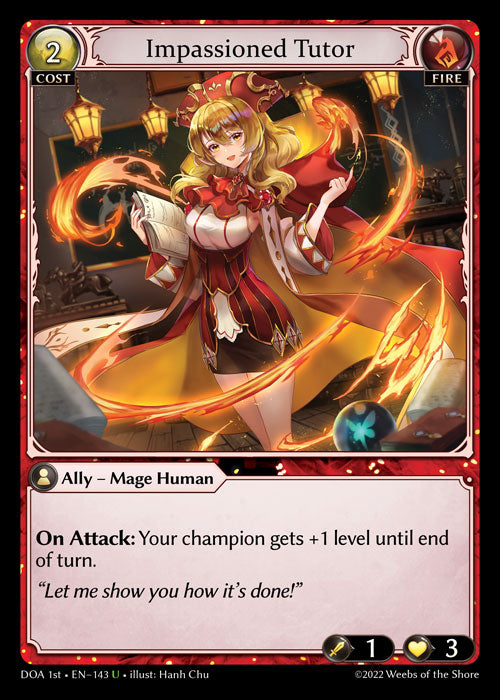 GA TCG - DOA 1st-EN-143: Impassioned Tutor