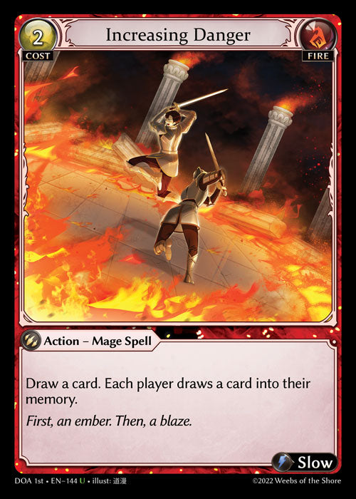 GA TCG - DOA 1st-EN-144: Increasing Danger