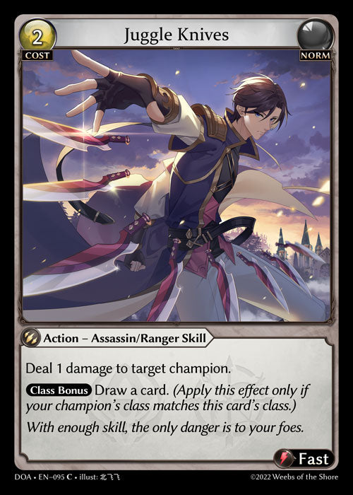 GA TCG - DOA 1st-EN-095: Juggle Knives