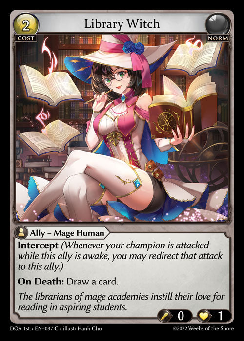 GA TCG - DOA 1st-EN-097: Library Witch