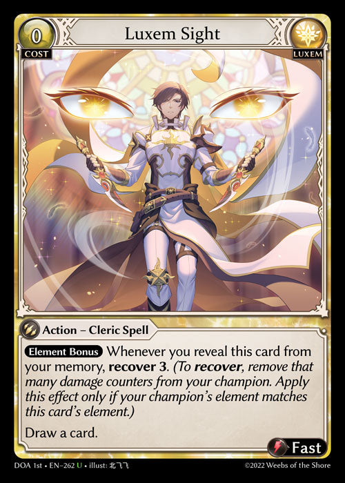 GA TCG - DOA 1st-EN-262: Luxem Sight