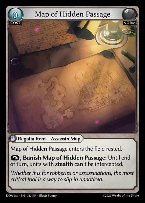 GA TCG - DOA 1st-EN-042: Map of Hidden Passage