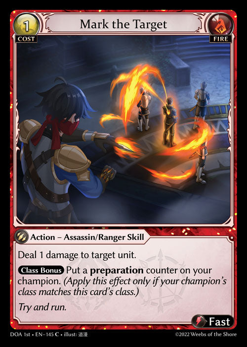 GA TCG - DOA 1st-EN-145: Mark the Target